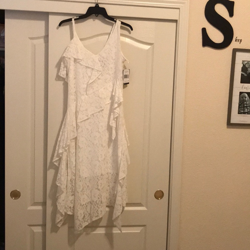 Taylor white lace Summer dress